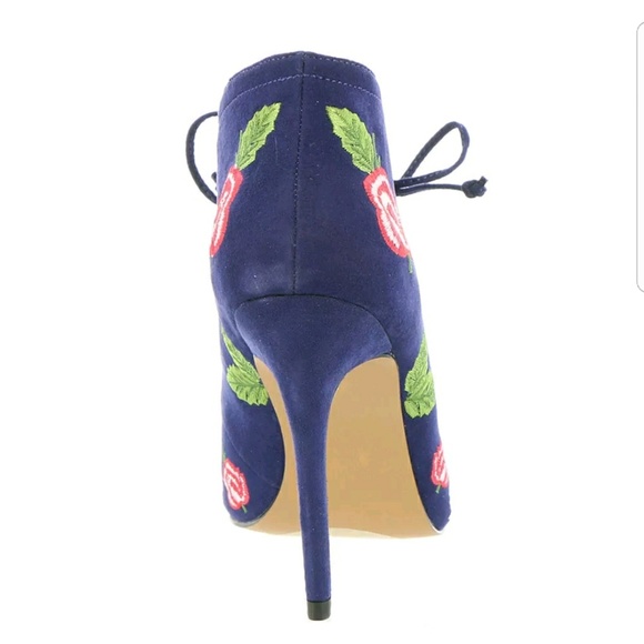 Betsey johnson pumps navy caroline floral caroline - Picture 4 of 4